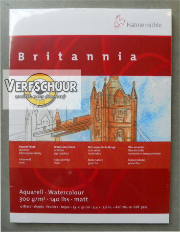 Britannia watercolour 300gr/24x32cm fijn 10628980