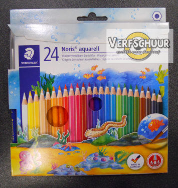 Noris Club aquarell kleurpotlood 144 10NC24 (24 st+penseel)