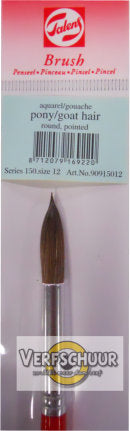 Talens aquarel gouache penseel pony geitenhaar serie 150 nr. 12 90915012