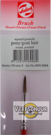 Talens aquarel gouache penseel pony geitenhaar serie 150 nr. 4 90915004