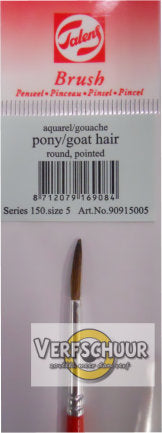 Talens aquarel gouache penseel pony geitenhaar serie 150 nr. 5 90915005