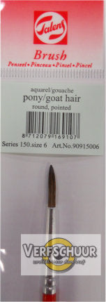 Talens aquarel gouache penseel pony geitenhaar serie 150 nr. 6 90915006