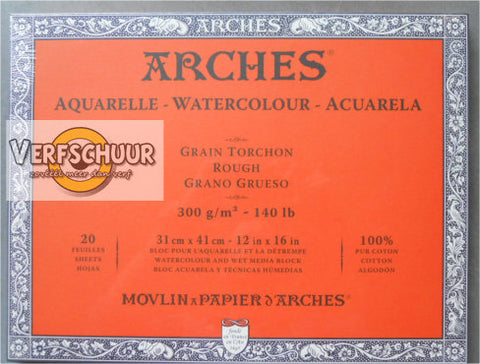 Arches aquarel Blok Grove korrel 20v 300g 31x41cm A1795087