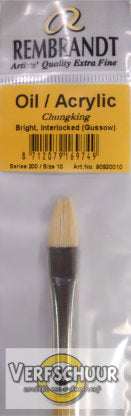 Rembrandt Olie en acryl penseel gebleekt Chinees varkenshaar serie 200 nr. 10
