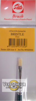 Talens Olie en acryl penseel varkenshaar serie 220 nr. 4 90922004