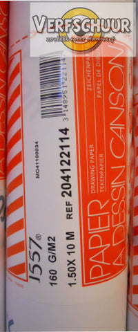 Canson Rol Teken/Dessin JA 1.50mx10m 160gr wit C204122114