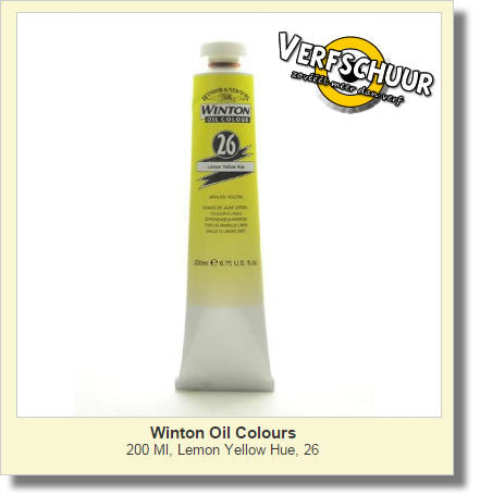 W&N. WINTON OIL COL. TUBE 200 ML. lemon yel. 26 1437346