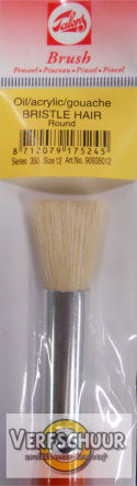 Talens olie acryl gouache ronde tamponneerkwast varkenshaar serie 350 nr. 12 90935012