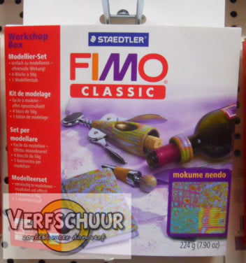 Fimo classic workshop box - "mokume gane" 8003 32 L1