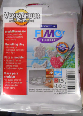 Fimo air light boetseerklei microwave 125 gr, wit 8133-0