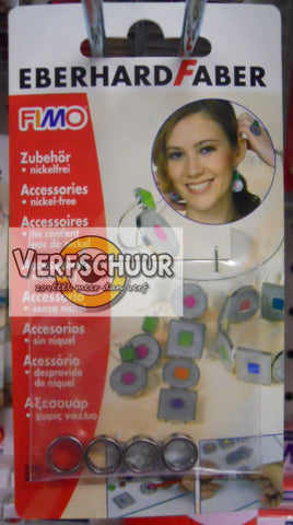 Fimo blister ronde kader 10 mm, 4 st 8625 21