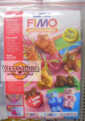 Fimo vorm voor klei - kleine beertjes 8742 03