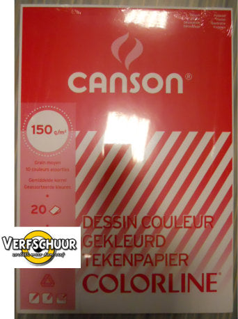 Canson dessin couleur 150g/m² 20v a3 C400045123