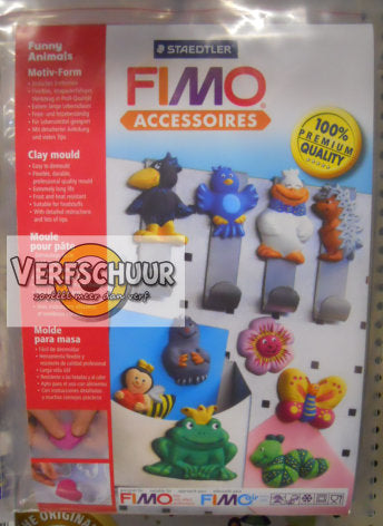 Fimo vorm voor klei - leuke dieren 8742 09