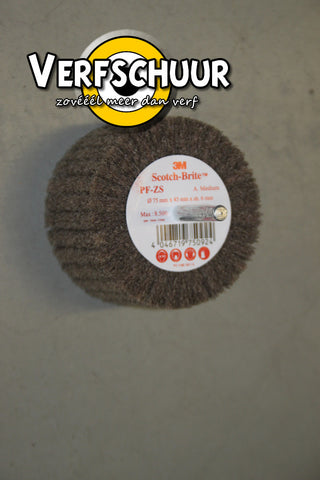 3M flap brush medium pf-zs d75mm x 45mm x 6mm 162713