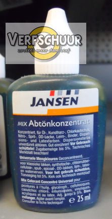 Jansen mix PIGMENT-AQUA Abtönkonzentrat 25ml 1 heliogroen