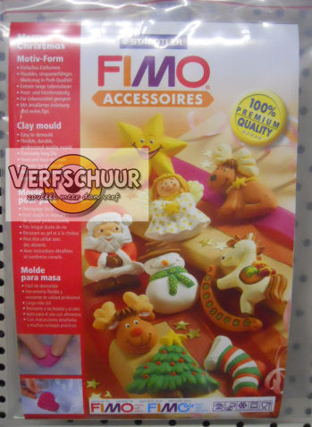 Fimo vorm voor klei - vrolijk Kerstmis 8742 12