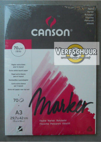 Canson wit marker layout 70g/m² a3 70v C200297233