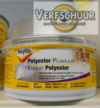 Polyester Plamuur set 500gr 2K