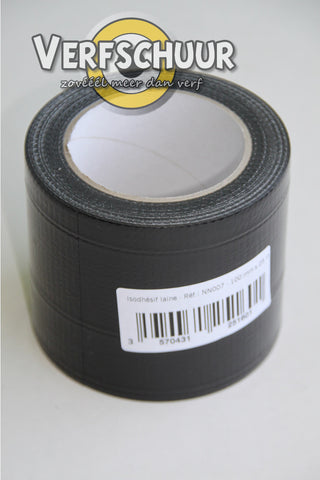 Kleefband Isodhésif Laine ZWART 25m x 10cm Actis