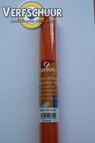Canson golfcarton oranje 300g 0.5x0.7m C200992609