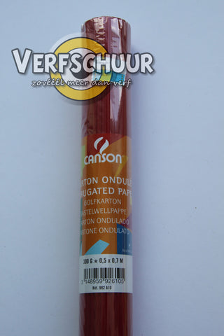 Canson golfcarton helsteenrood 300g 0.5x0.7m C200992610
