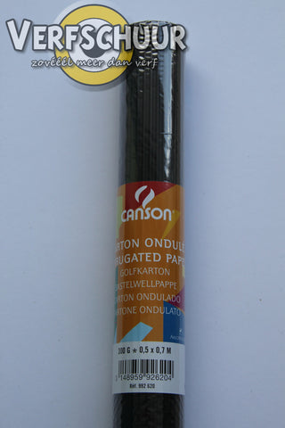 Canson golfcarton zwart 300g 0.5x0.7m C200992620