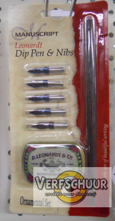 Manuscript Leonardt dip pen&nibs ornamental set MDP2096