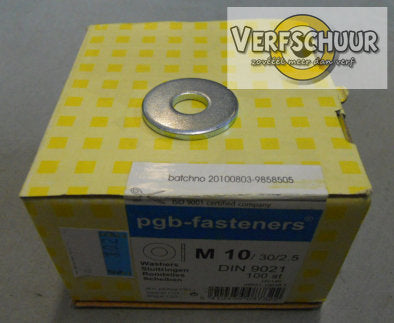 Carosserieringen verzinkt M10 100 stuks 009011309