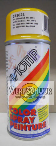 MOTIP Color Spray HG 150ml 021621 RAL 1004 GOUDGEEL