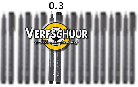 Pigment liner fineliner 0,3 mm zwart  308 03-9