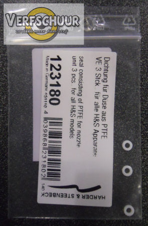 Seal consisting of PTFE nozzle 3p 123180