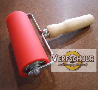 ABIG Semiprof Inkt en drukroller houten handvat met kogellager 120mm d50mm 130510