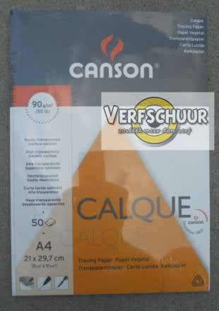 Canson calque satin papier 90g/m² a4 50st C200757240