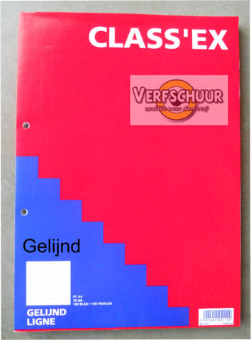 Class'Ex Cursusblok gelijnd A4 70gr 100 vellen 25111