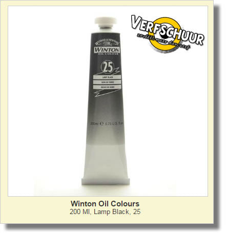 W&N. WINTON OIL COL. TUBE 200 ML. lamp black 25 1437337