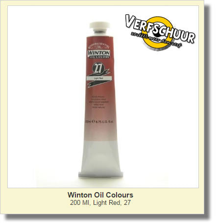 W&N. WINTON OIL COL. TUBE 200 ML. light red 27 1437362