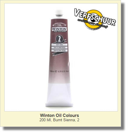 W&N. WINTON OIL COL. TUBE 200 ML. burnt sienna 02 1437074