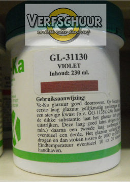 Ve-Ka Kwastglazuur glans aardewerk 230cc violet GL-31130