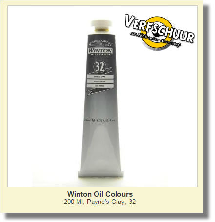 W&N. WINTON OIL COL. TUBE 200 ML. paynes grey 32 1437465