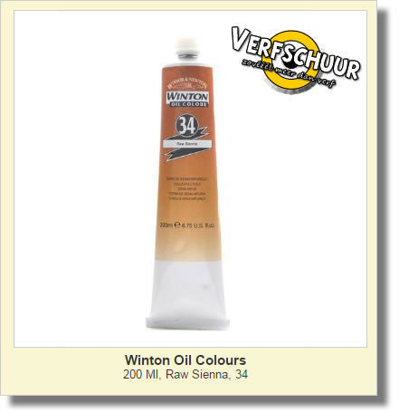 W&N. WINTON OIL COL. TUBE 200 ML. raw sienna 34 1437552