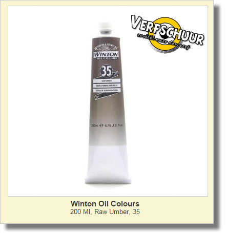 W&N. WINTON OIL COL. TUBE 200 ML. raw umber 35 1437554