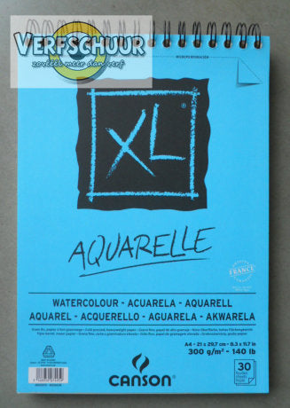 Canson XL Aquarel 300g/m² A4 30vl C400039170