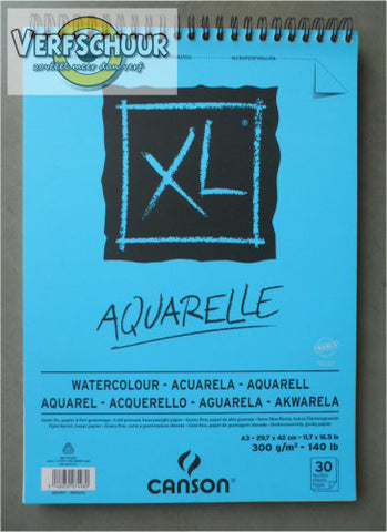 Canson XL Aquarel 300g/m³ A3 30vl C400039171