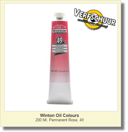 W&N. WINTON OIL COL. TUBE 200 ML. perm. rose 49 1437502