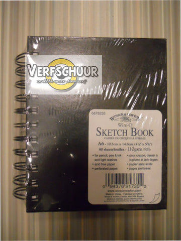 W&N. SKETCH BOOK(spirale) 110gr. 80v. A6 6678235