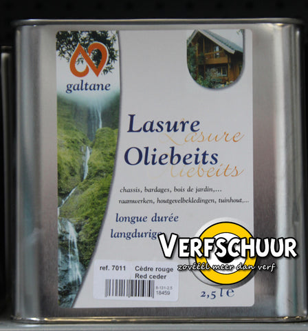 Oliebeits red ceder 7011 2.5L