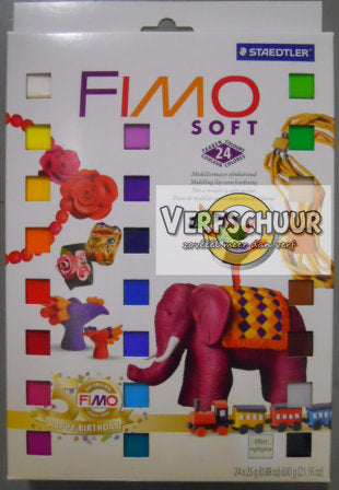 Fimo soft set Nostalgia 24 halve blokjes 8023 02 P