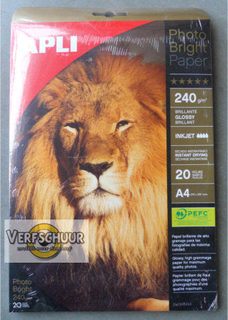 APLI Fotopapier A4 240gr 20blz 584454