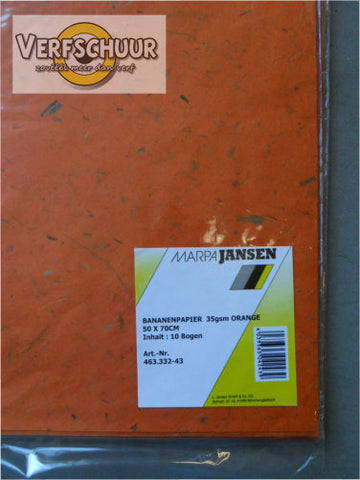 Bananenpapier 35gr 50X70 Oranje 463.332-43